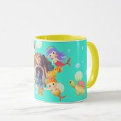 Mug Mermaids Photo Aqua (Devant droit)