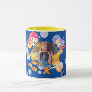 Mug Mermaids Photo Blue