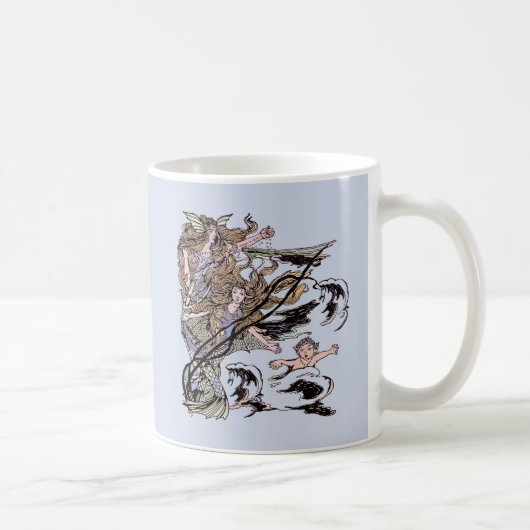 Mug Mermaids Vintage Victorian Illustration (Droite)