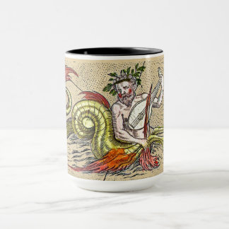 Mug Merman Jouer un Lyre médiéval