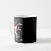Mug Merry 4th Of Easter Funny Biden Ugly Christmas Swe (Devant gauche)