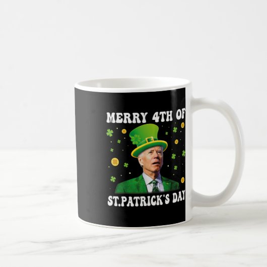 Mug Merry 4th Of St Patricks Day Groovy Joe Biden Conf (Droite)