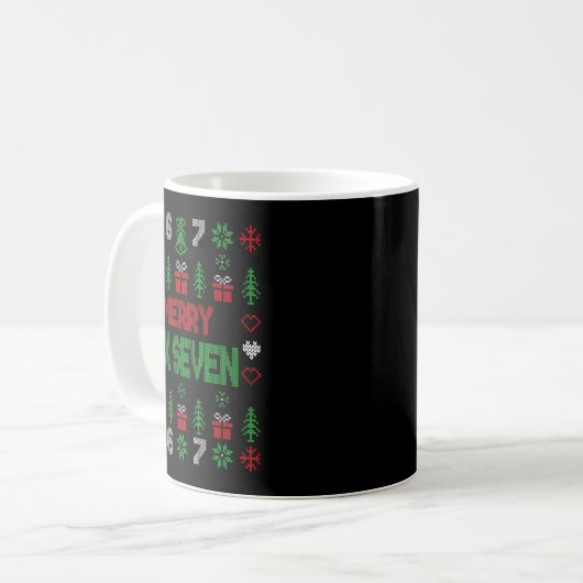 Mug Merry 67 Six Seven 6 7 Meme Christmas Funny Gen Al (Devant gauche)