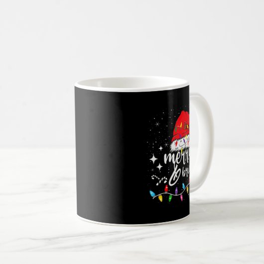 Mug Merry And Bright Christmas Lights Xmas For Men Wom (Devant droit)