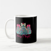 Mug Merry And Bright Christmas Tree Coquette (Gauche)