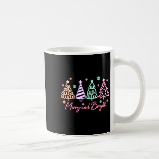 Mug Merry And Bright Tree Neon Christmas (Droite)
