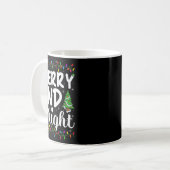 Mug Merry And Bright Xmas Lights Decor Holiday Christm (Devant gauche)