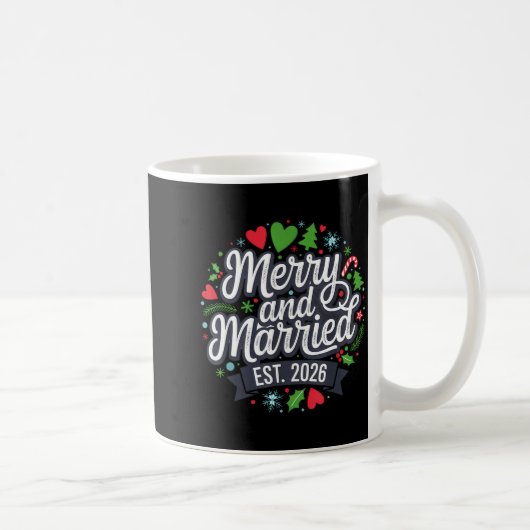 Mug Merry And Married 2026 - Matching Couple Christmas (Droite)