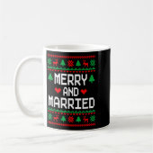 Mug Merry And Married Couples Matching Ugly Christmas (Gauche)
