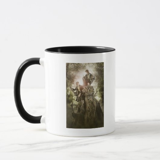 Mug Merry and Peregrin on Treebeard (Gauche)