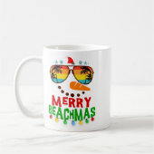 Mug Merry Beachmas Trocal Christmas Hawaii Snowman Bea (Gauche)