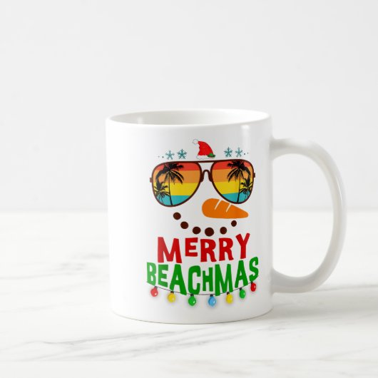 Mug Merry Beachmas Trocal Christmas Hawaii Snowman Bea (Droite)