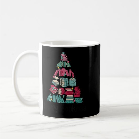 Mug Merry Bookmas Books Ne Tree Funny Reading Lover Ch (Gauche)