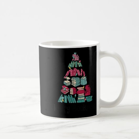 Mug Merry Bookmas Books Ne Tree Funny Reading Lover Ch (Droite)