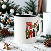 Mug Merry & Bright – Alphabet de Noël