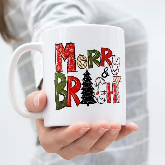 Mug Merry & Bright – Alphabet de Noël
