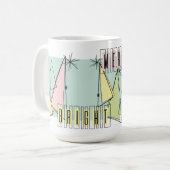 Mug Merry & Bright Mid Century Moderne Musique de vaca (Devant gauche)