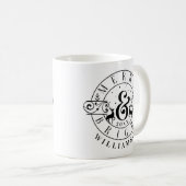 Mug Merry & Bright Reindeer Famille de vacances Crest (Devant droit)