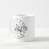 Mug Merry & Bright Reindeer Famille de vacances Crest (Devant gauche)