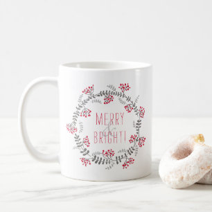 Mug Merry & Bright Wreath