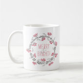 Mug Merry & Bright Wreath (Gauche)