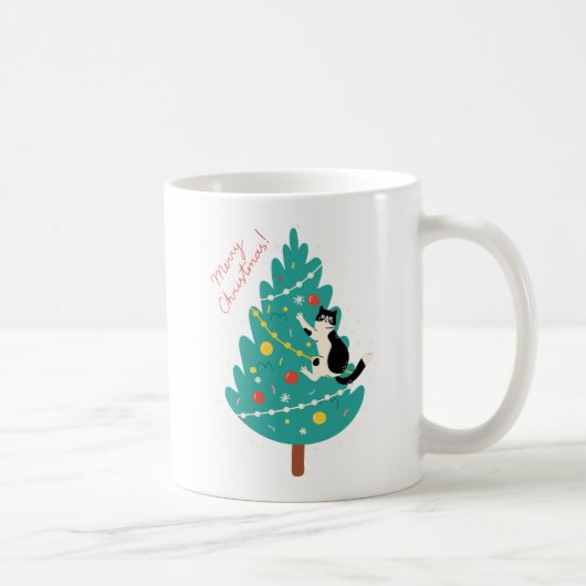 Mug Merry Catmas - Une escalade de Noël Purr-fect (Droite)