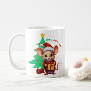 Mug Merry Cheesemas - Cute Mouse -