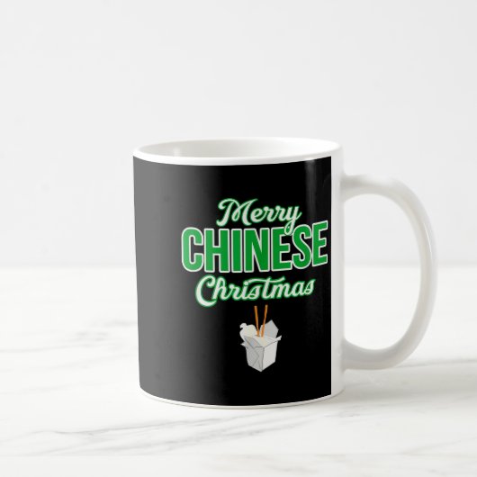 Mug Merry Chinese Christmas Xmas Funny Restaurant Take (Droite)