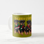 Mug Merry Chrismutts Noël Festive Puppies de Noël (Devant gauche)