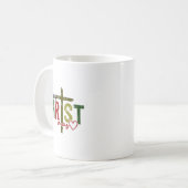 Mug Merry Christ Mas Faith Cross Religious Christmas Q (Devant gauche)