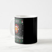 Mug Merry Christmas 2025 Yak Santa Hat Ugly Xmas  (Devant gauche)