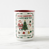 Mug Merry Christmas and a Happy New Year (Centre)