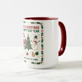 Mug Merry Christmas and a Happy New Year (Devant droit)