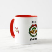 Mug Merry Christmas Bow, Wreath et Bells (Devant gauche)
