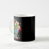 Mug Merry Christmas Building Bricks Santa Elf Snowman  (Devant gauche)