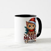 Mug Merry Christmas Cat 2025 (Devant droit)