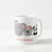 Mug Merry Christmas Christmas Animals Cute Animals Cof (Devant droit)