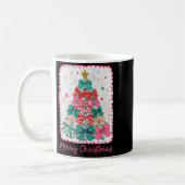 Mug Merry Christmas Coquette Bow Xmas Tree Holiday Gir (Gauche)