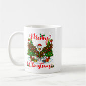 Mug Merry Christmas Funny Bald Eagle Lover Xmas Lights (Gauche)