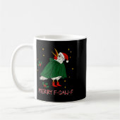 Mug Merry Christmas Funny Raven Bird F-caw-f Xmas Holi (Gauche)