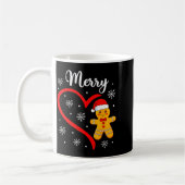 Mug Merry Christmas Gingerbread Family Couples Xmas Pa (Gauche)