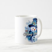 Mug Merry Christmas Happy Holidays Winter Snowman (Devant droit)