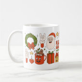 Mug Merry Christmas & Happy New Year Cute Cartoon Xmas (Gauche)