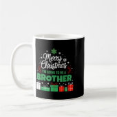 Mug Merry Christmas I'm Going To Be An Brother Pregnan (Gauche)