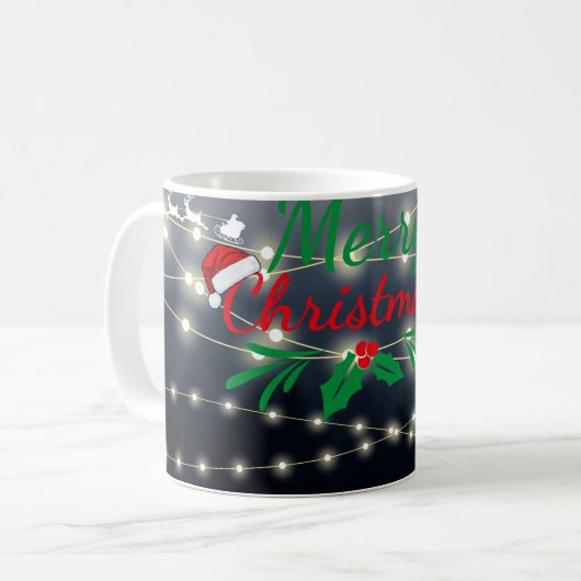 Mug Merry Christmas Lights (Devant gauche)