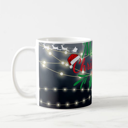 Mug Merry Christmas Lights (Gauche)