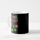 Mug Merry Christmas Lights Dog Paw Xmas  (Devant gauche)