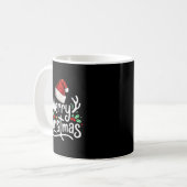 Mug Merry Christmas Lights Red Santa Hat Xmas Family  (Devant gauche)