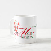 Mug Merry Christmas Love custom red green (Devant gauche)
