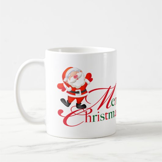 Mug Merry Christmas Love custom red green (Gauche)